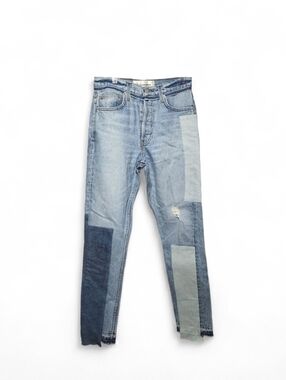 Reformation Skinny Patch In Torres Light Wash Jeans Size 24